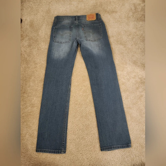 Womens Medium Wash Levi's 510 Skinny Straight Leg Jeans Size 28" Waist #C52 - Picture 6 of 7